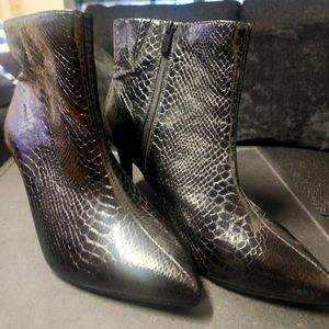 Torrid "snake skin" booties